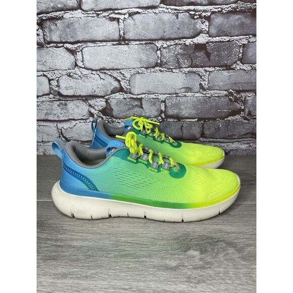 Cole Haan Zero Grand 212850 Journey Blue Yellow Synthetic Shoes Women 7.5M US/38 - Picture 3 of 16